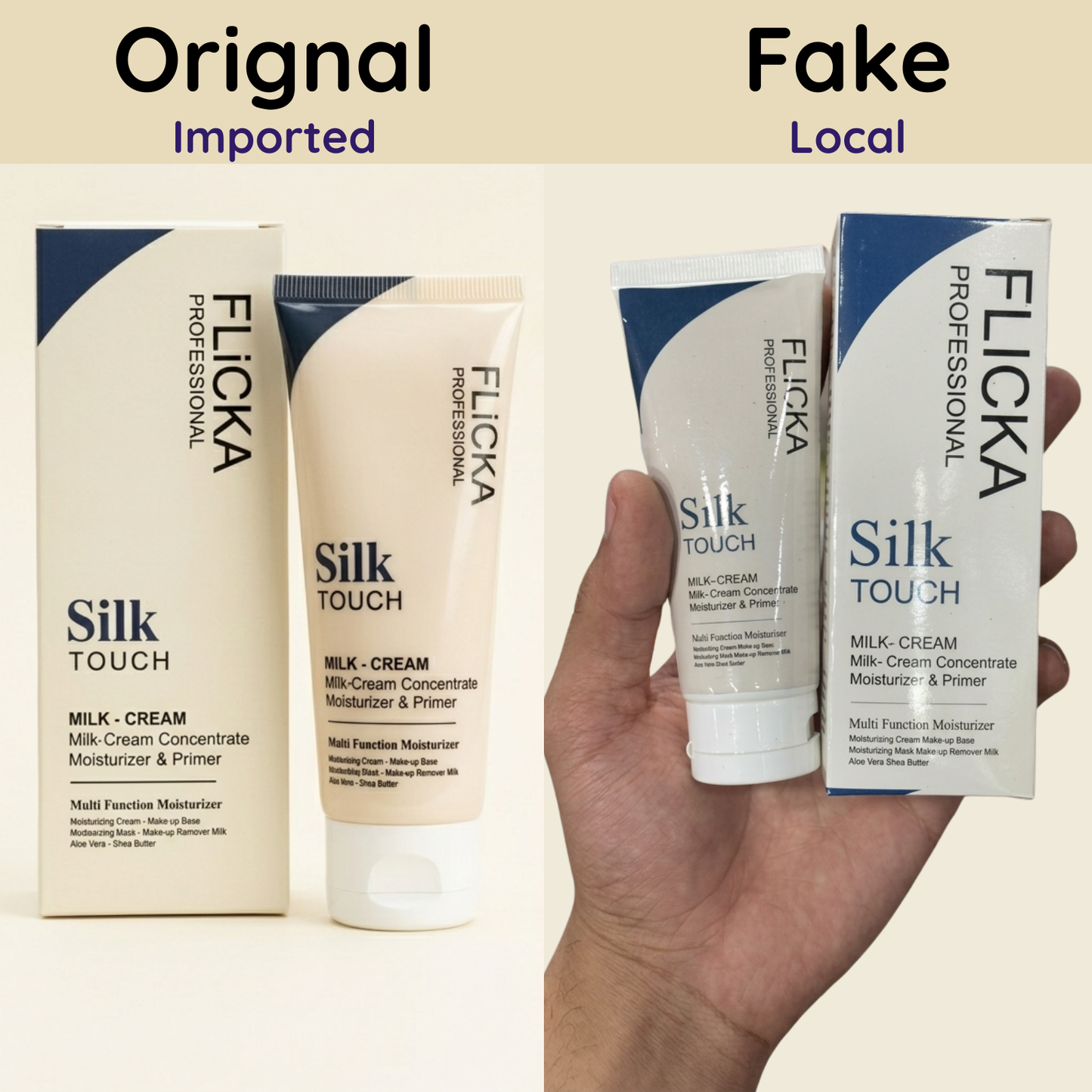 Flicka Silk Touch - Milkey Cream